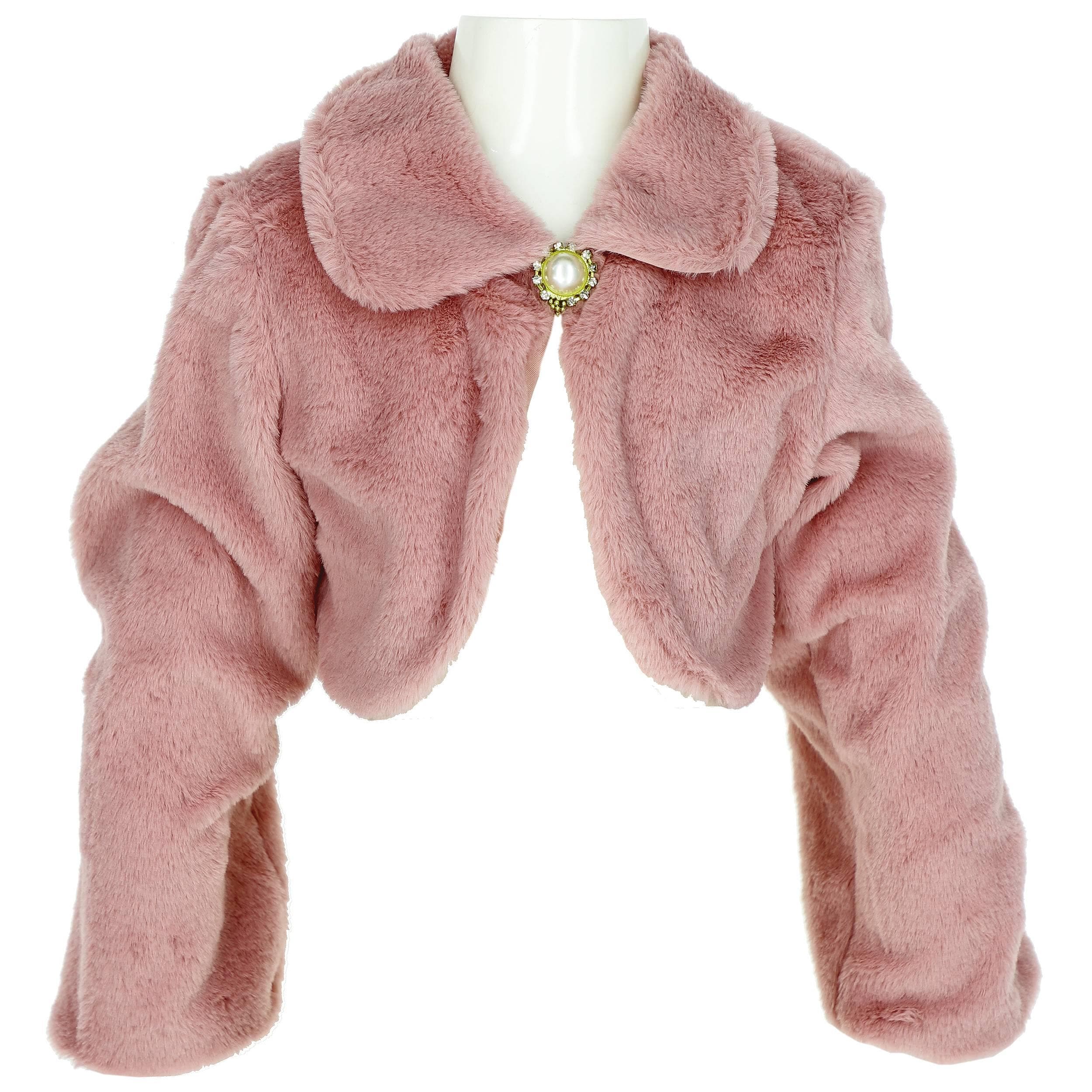Kışlık kız çocuk bolero toptan 14-15-16-17 yaş peluş soft