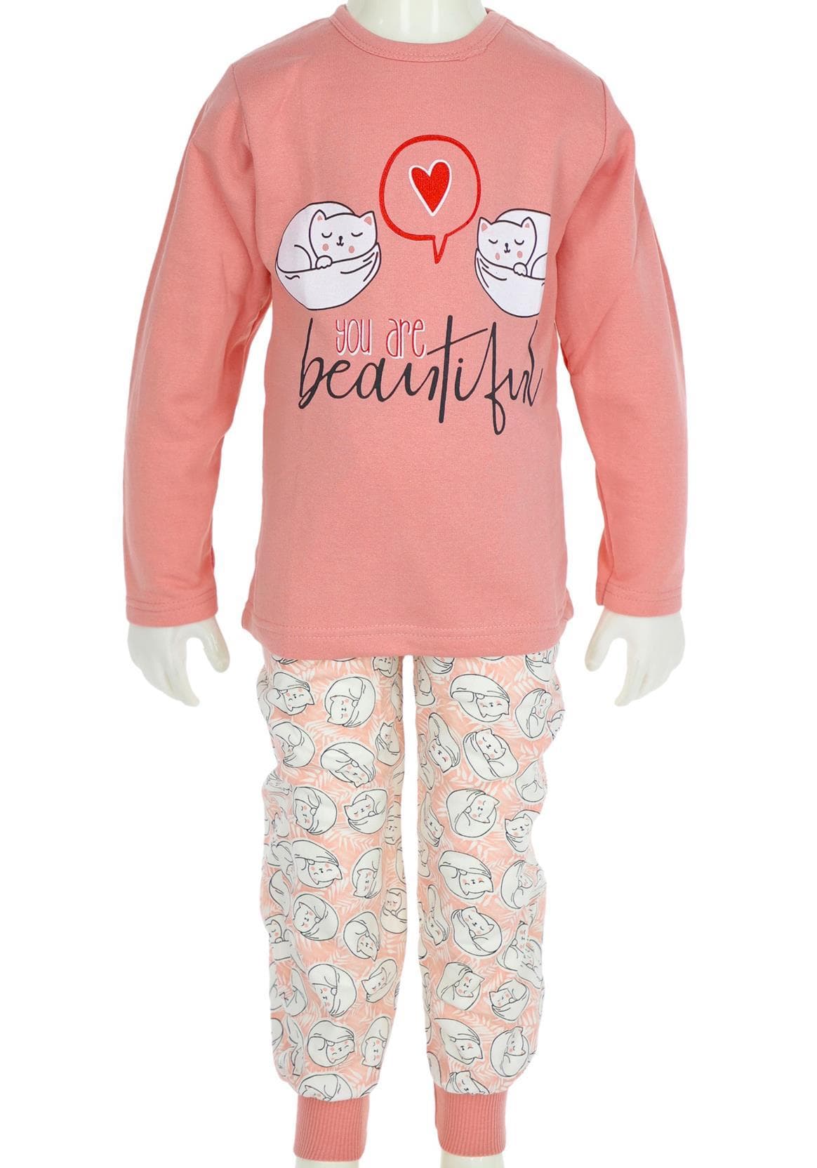 Kız çocuk pijama takımları toptan yeni modeller 4/14 yaş