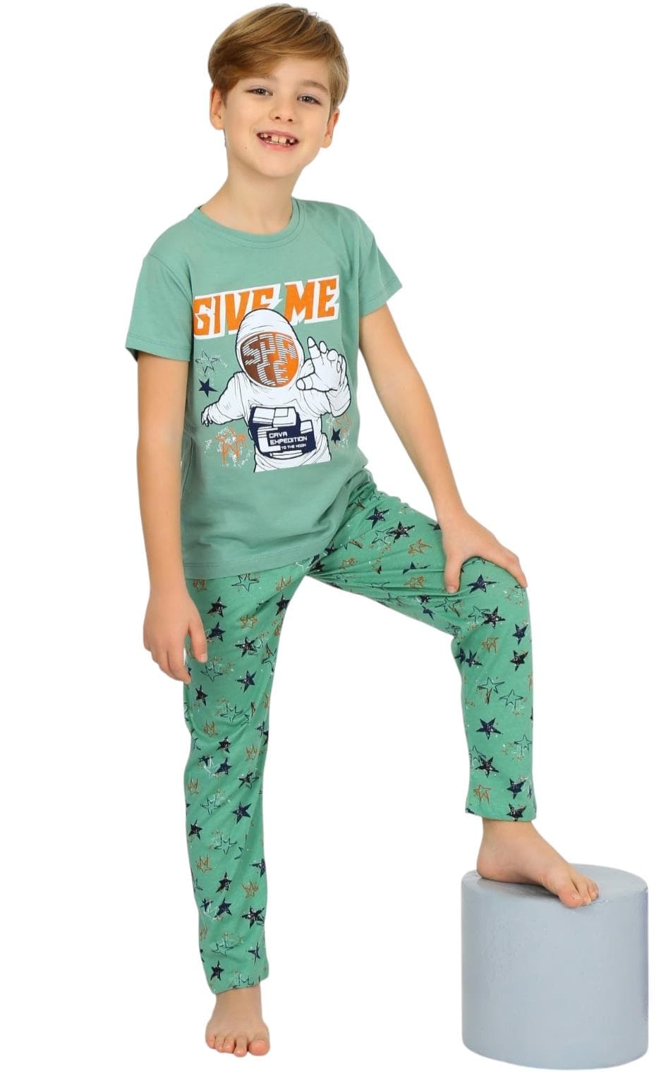 Yazlık erkek çocuk pijama takımları toptan 10/15 yaş