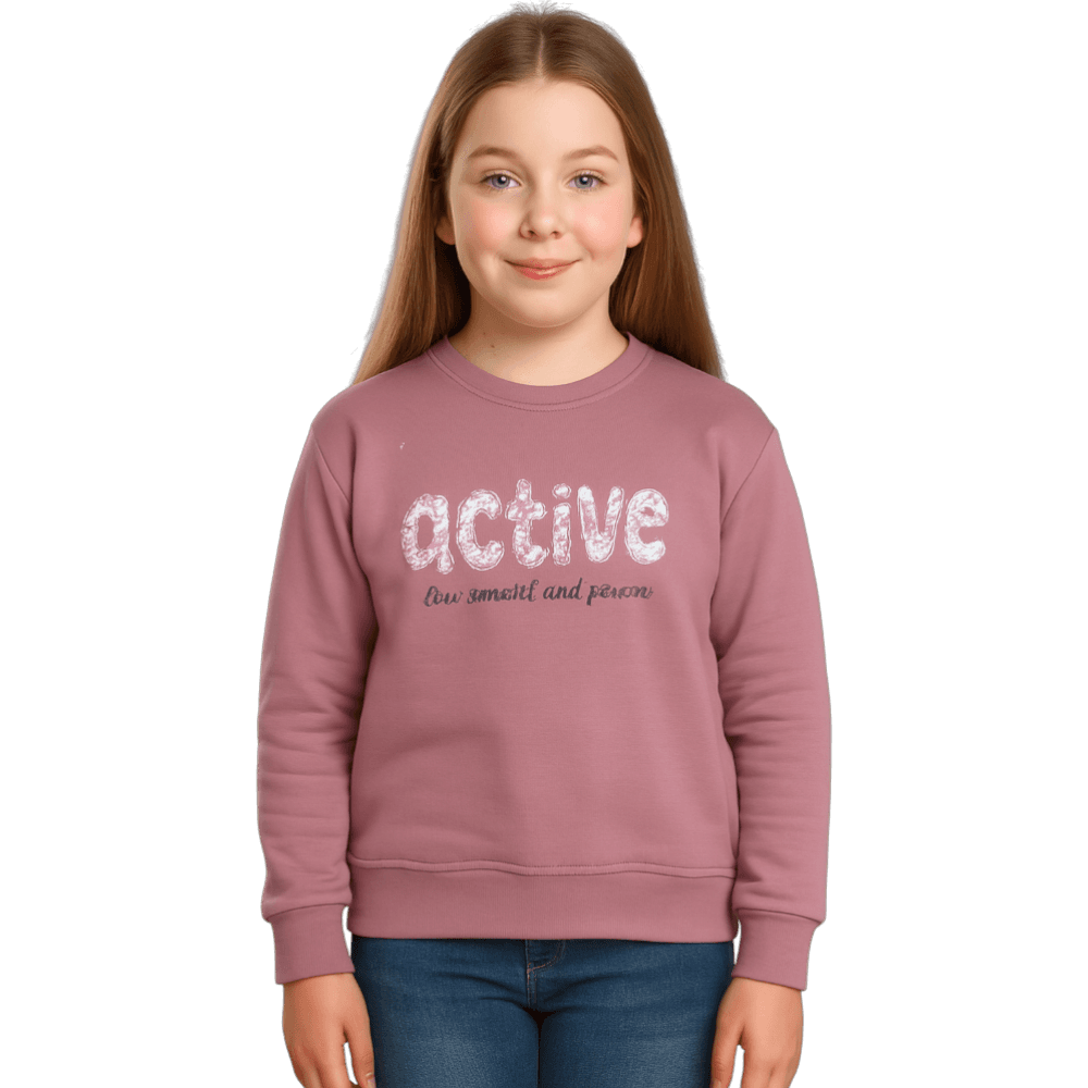 60540 toptan 3/12 yaş kız çocuklar için mevsimlik sweatshirt