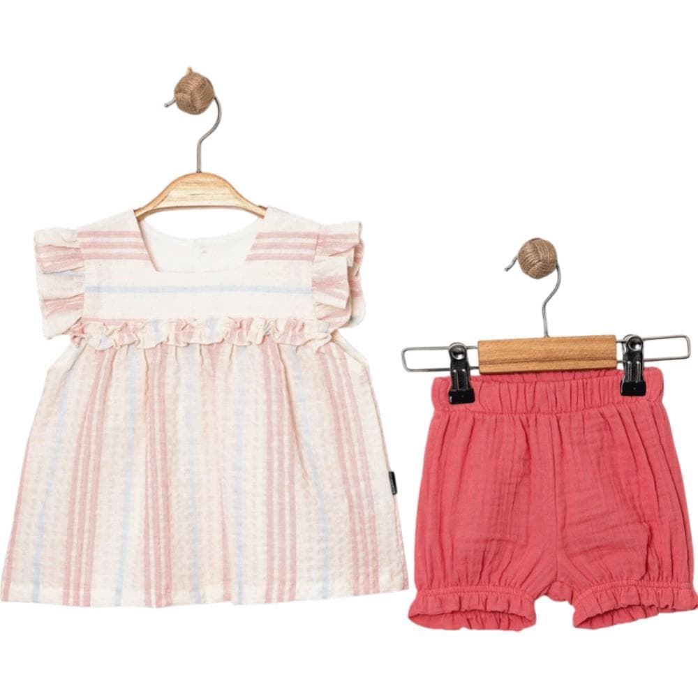 Yazlık iki parçalı şortlu elbiseli takımlar (1/3)