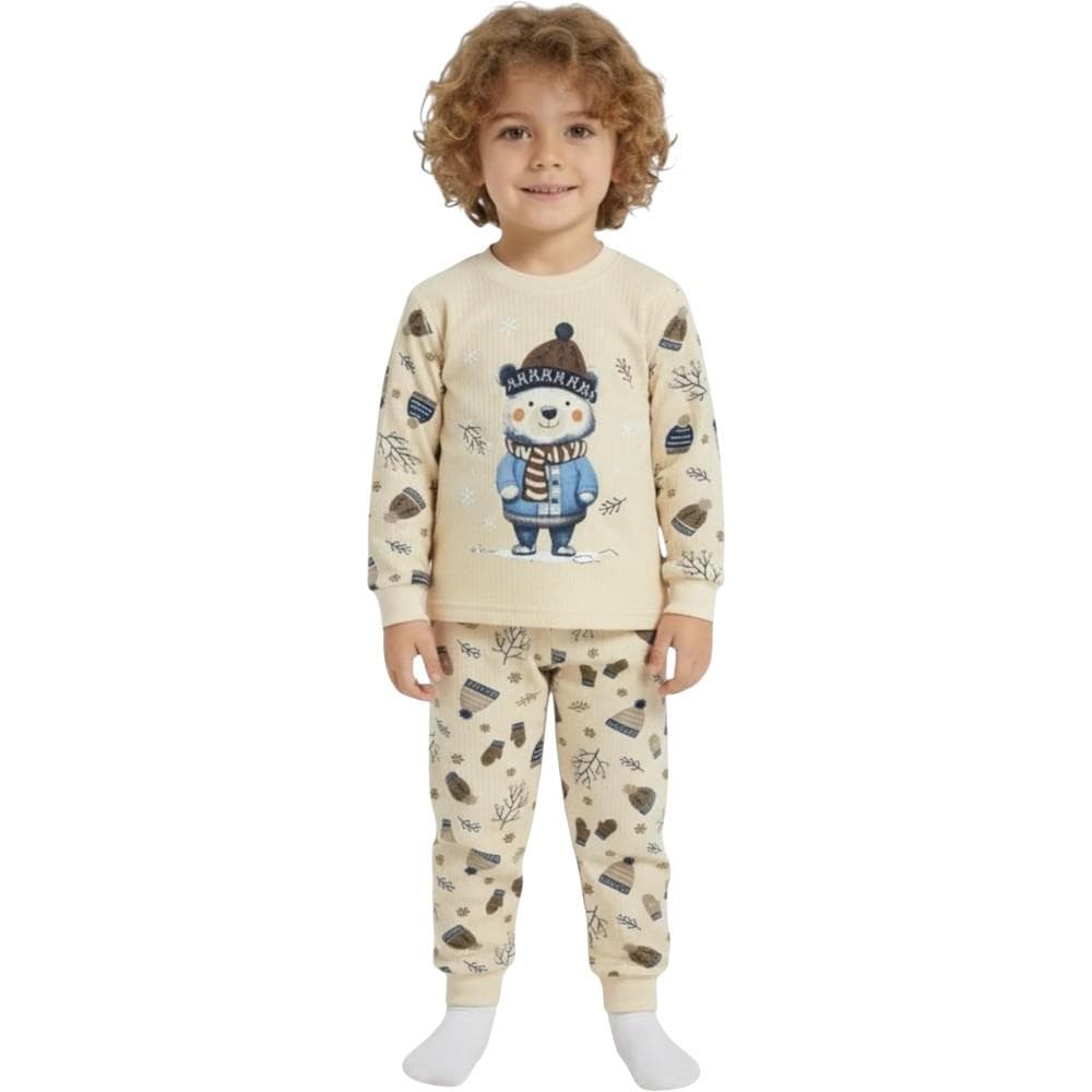Mevsimlik pijama (uzun kollu üst ve pantolondan oluşan (1/2)
